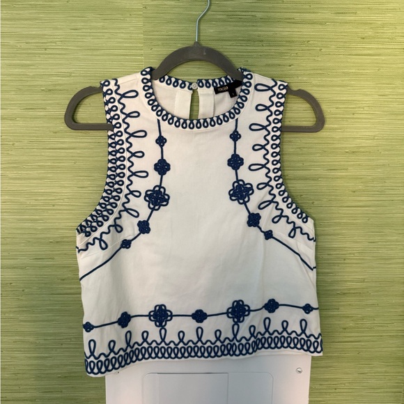 Maje Lhodes Embroidered Top - Picture 2 of 3